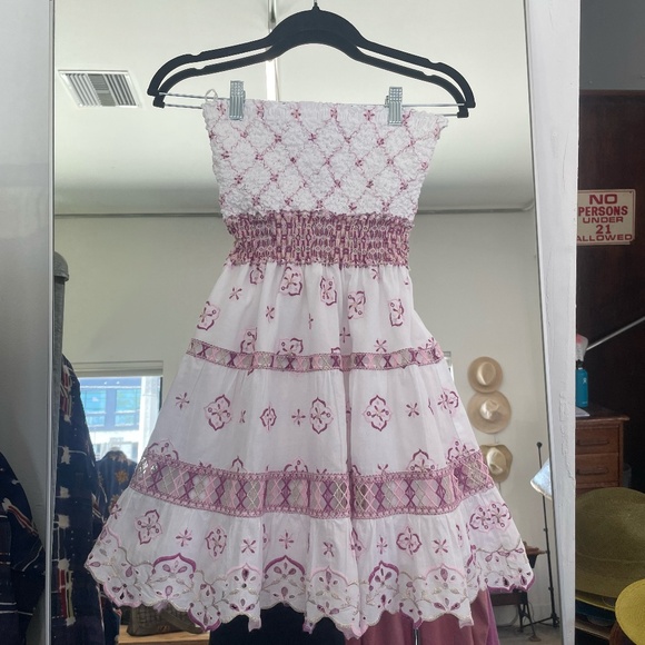 Temptation Positano Olona Strapless Mini Dress in Pink - Picture 1 of 2